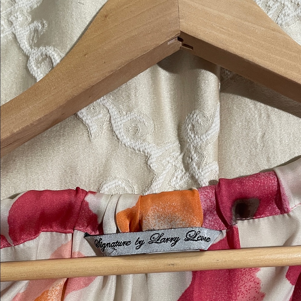 Signature by Larry Levine Multicolor Floral Skirt